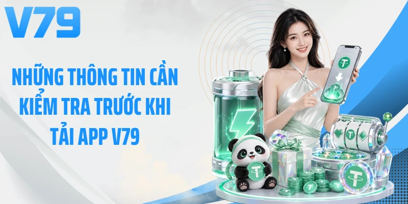 Những thông tin cần kiểm tra trước khi tải app V79