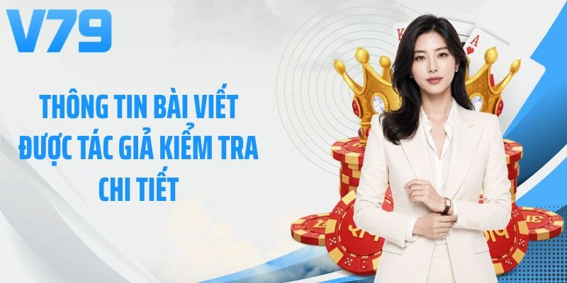 Thông tin bài viết được tác giả kiểm tra chi tiết